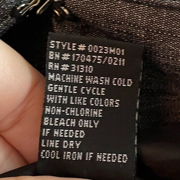 BWear Charcoal Gray Academia Puff Sleeves Cropped Button Front Blazer Size S - Picture 7 of 12